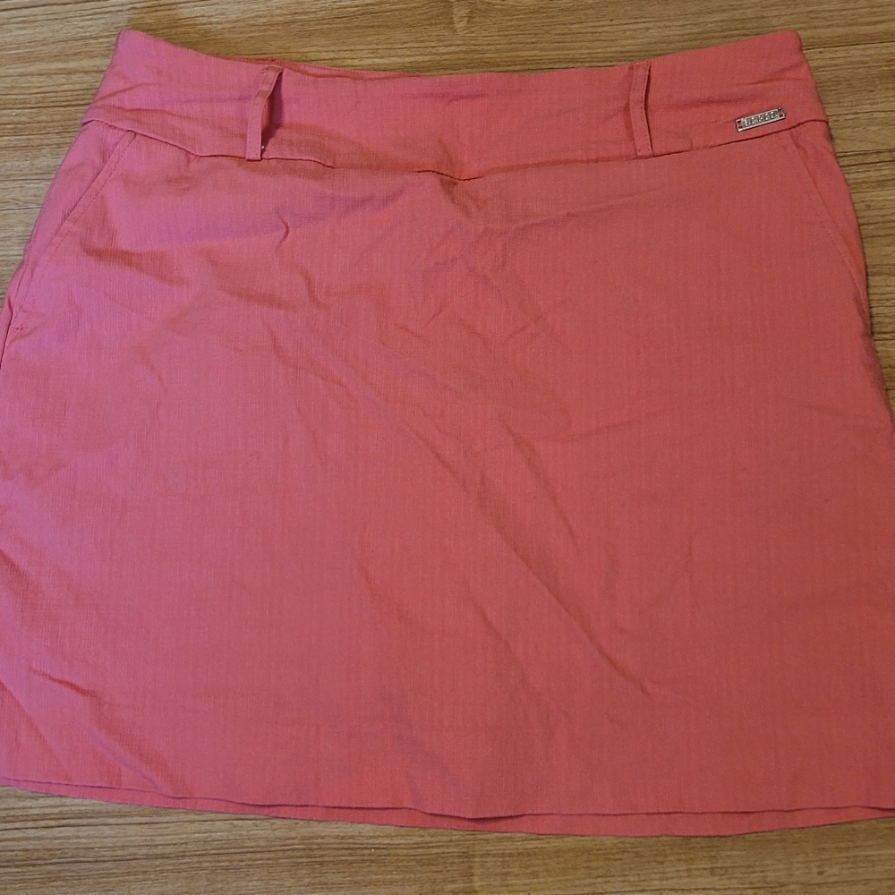 S.C. & Co. Skirt Size 14 Peach Pink with Shorts Underneath Casual Pull on